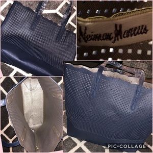 ‼️MUST GO‼️MAKE OFFER Navy laser tote
